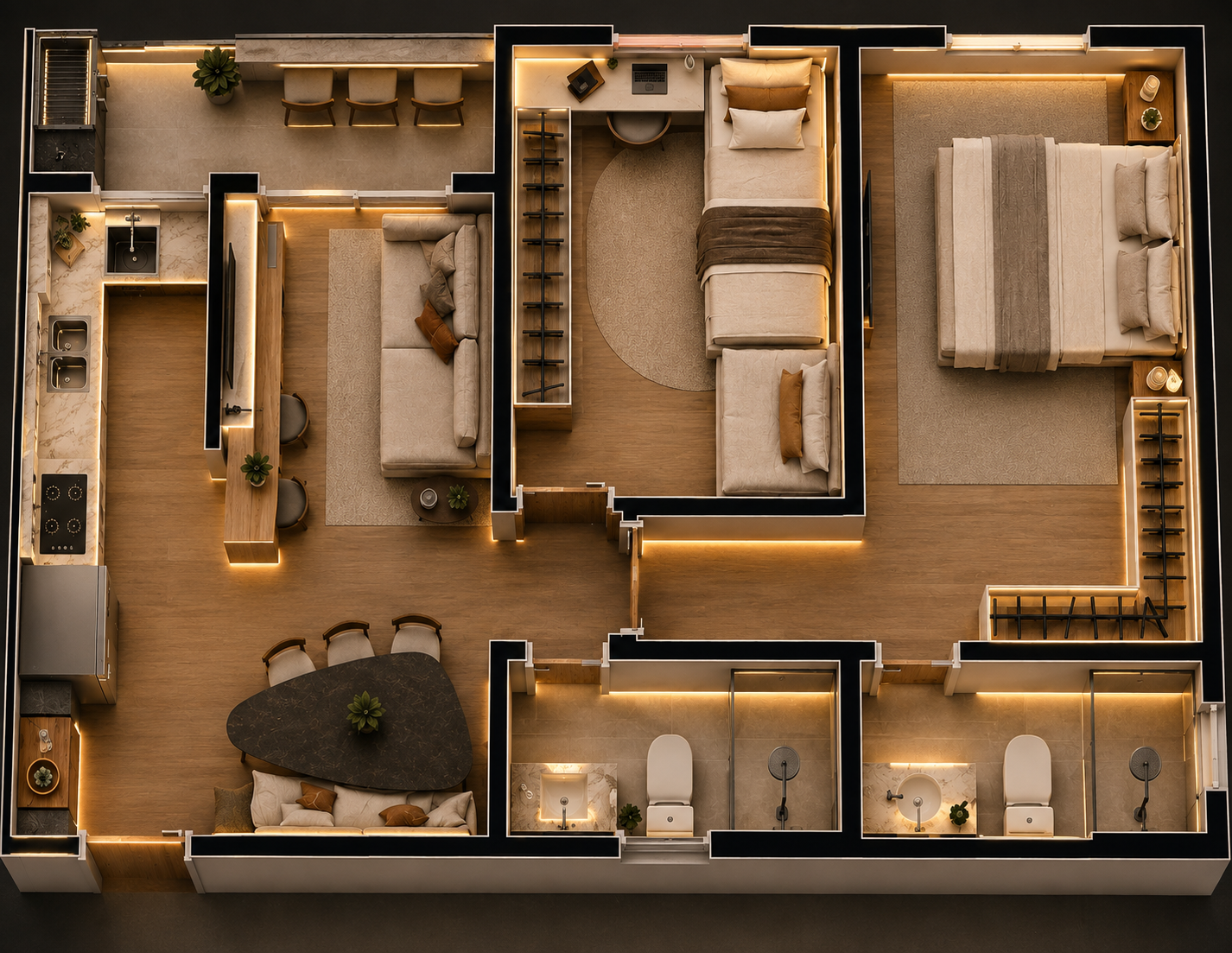 Planta 51,15m2